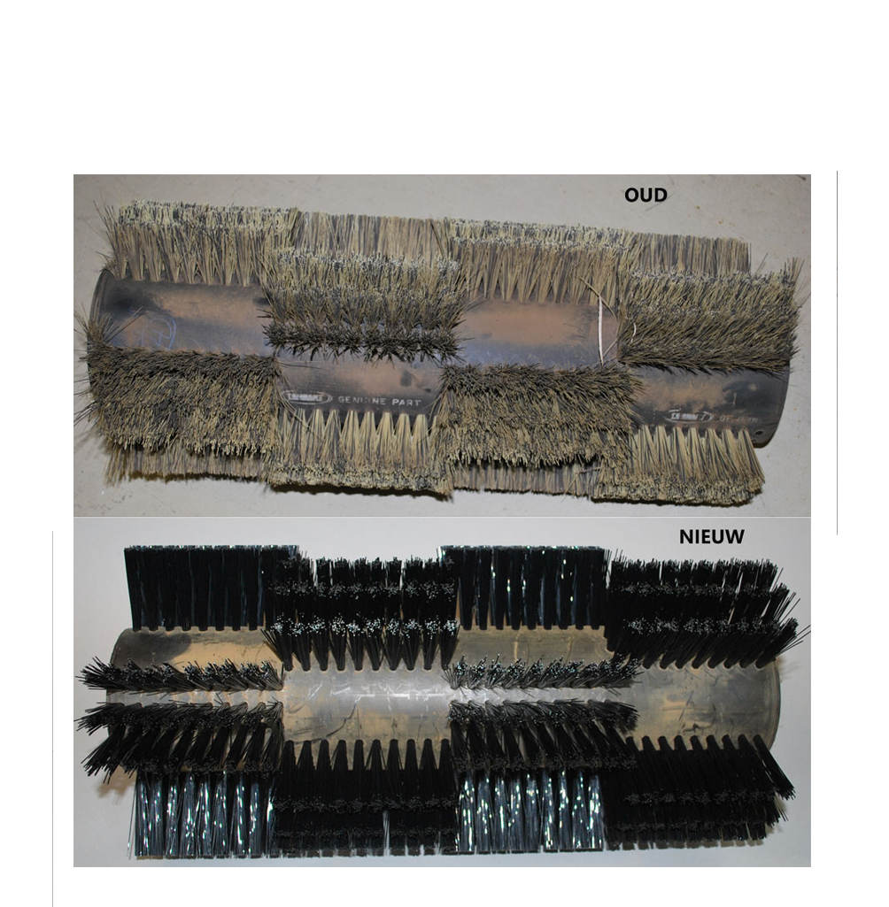 Borstelwals herbezetten