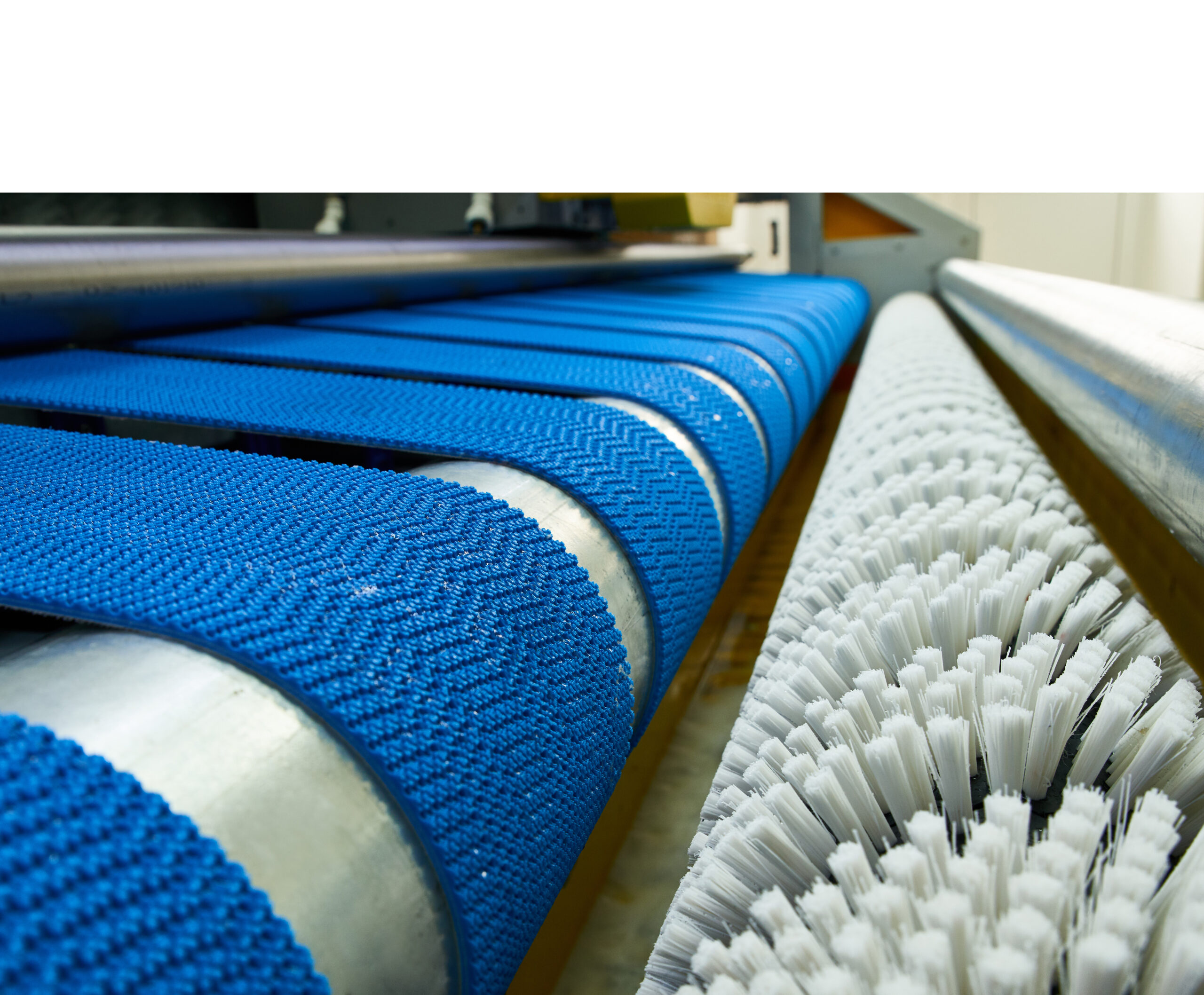 Borstelwals lopende band